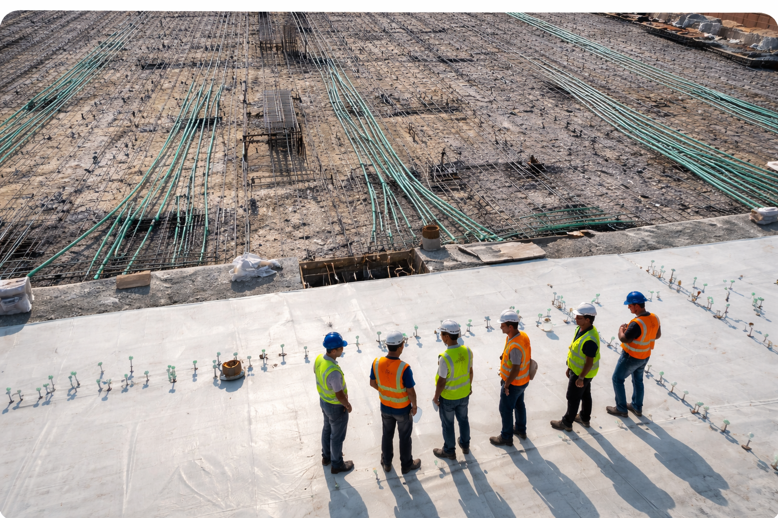 Construction waterproofing and drainage work