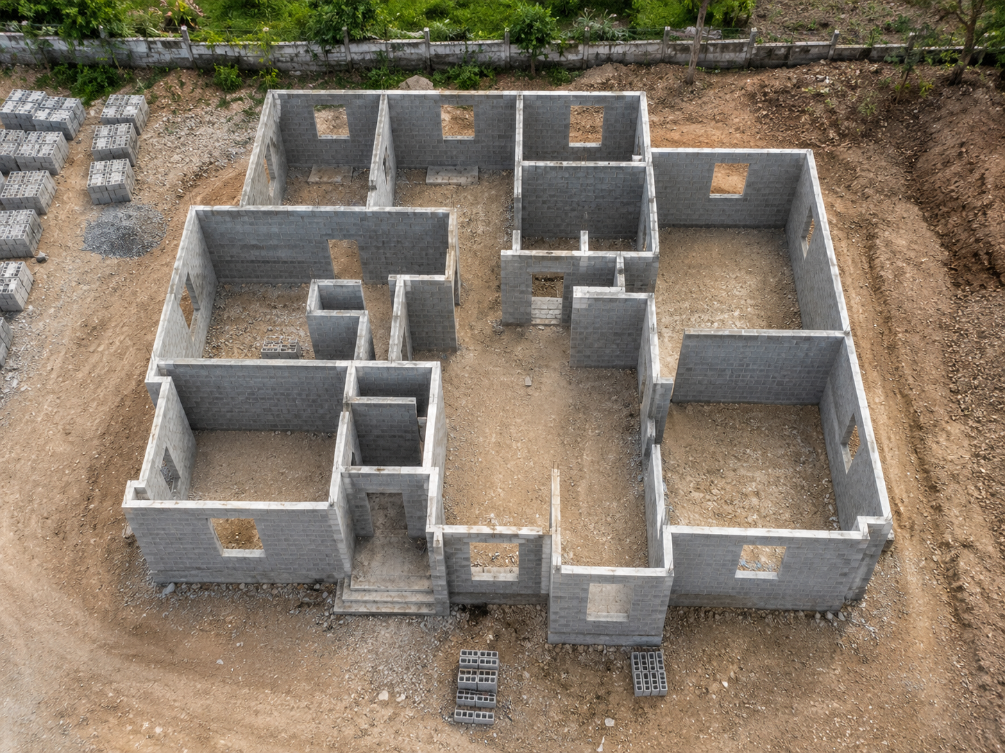 Foundation construction and soil testing