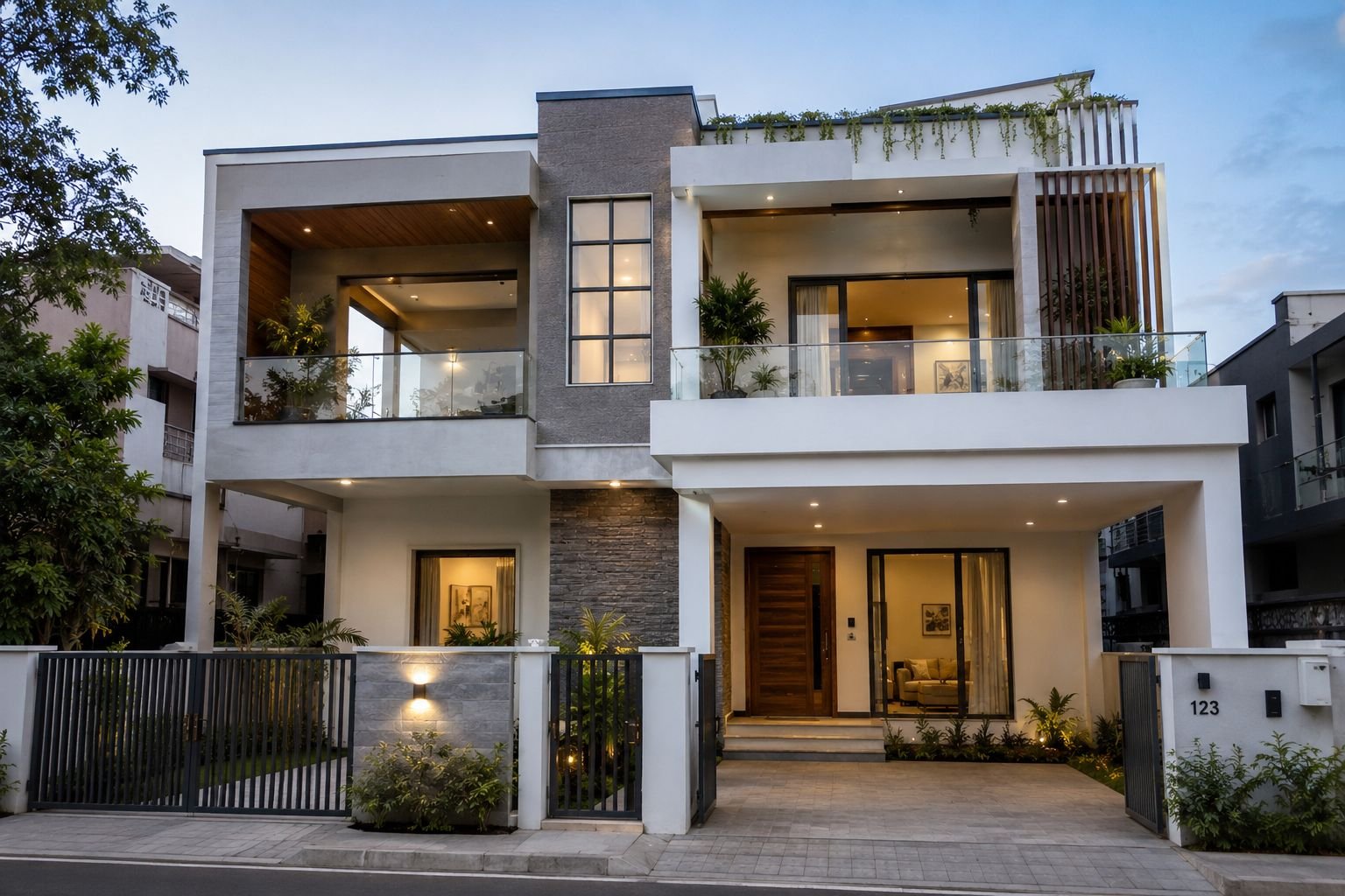 3BHK interior finish modern home