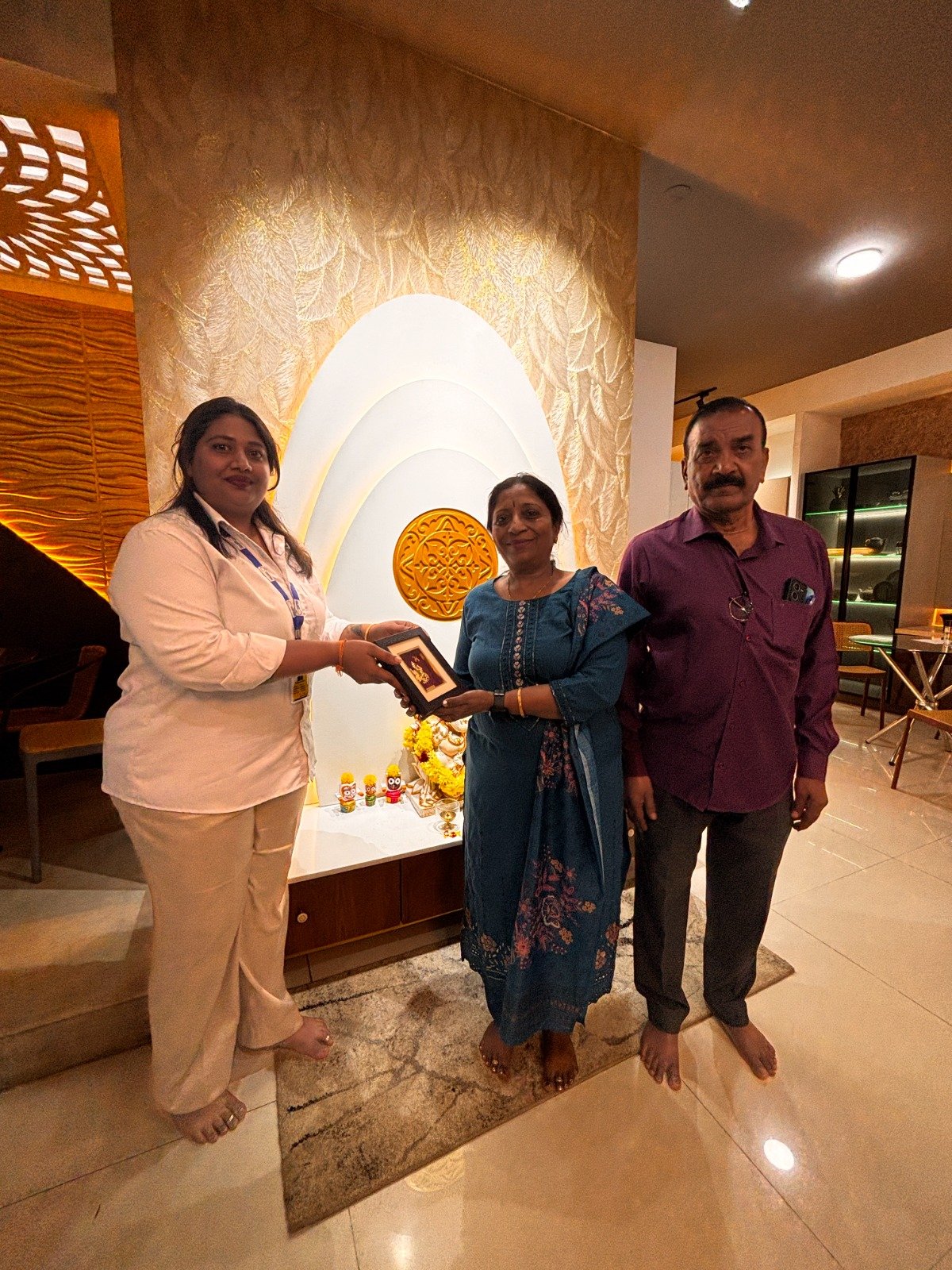 Happy client handover ceremony