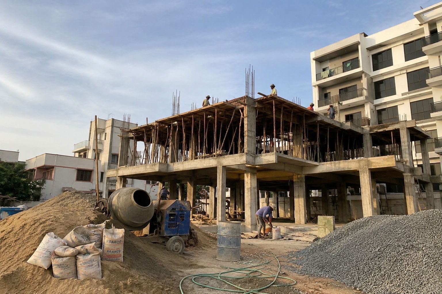 under construction house